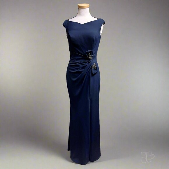 Gia Franco navy dress, size 6 - Picture 1 of 3